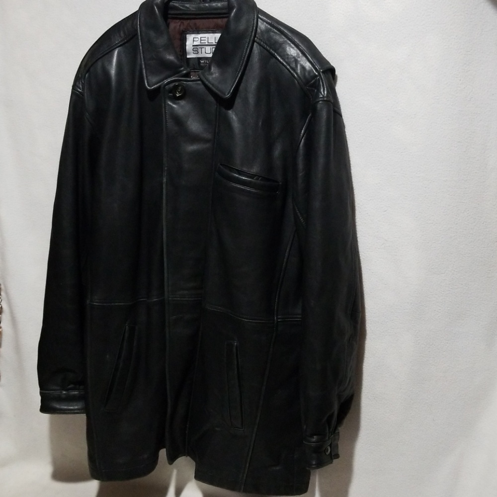 Wilsons Leather Pelle Studio Long Leather Jacket